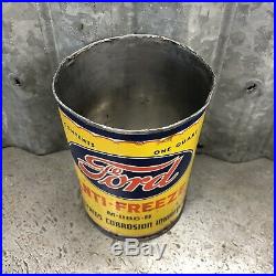 Ford Anti-Freeze Quart Oil Can Metal Vintage