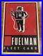 Fuelman Metal Sign Gas Oil Service Station Advertising Sign Double Sided Vintage