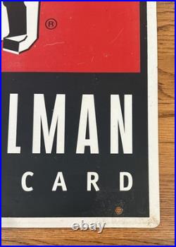 Fuelman Metal Sign Gas Oil Service Station Advertising Sign Double Sided Vintage