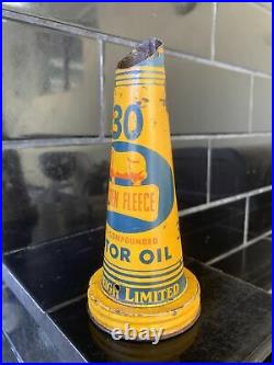 GOLDEN FLEECE MULTI-COMPOUND Genuine Vintage Tin Oil Bottle Top
