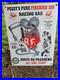 Giant 1963 Vintage Route 66 California Pure Oil Company Porcelain Sign 16 X 12