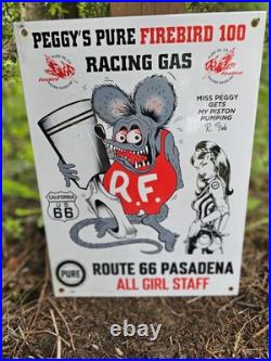 Giant 1963 Vintage Route 66 California Pure Oil Company Porcelain Sign 16 X 12 Giant 1963 Vintage Route 66 California Pure Oil Company Porcelain Sign 16 X 12