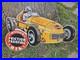 Giant Vintage Wynn's Race Car Lubrication Race Porcelain Sign Car Gas Oil Truck