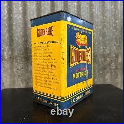 Golden Fleece CinemaScope 1 Gallon Vintage Australian Motor Oil Tin