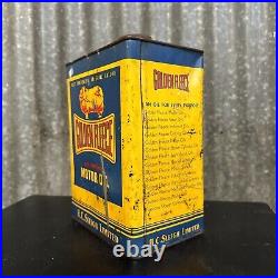 Golden Fleece CinemaScope 1 Gallon Vintage Australian Motor Oil Tin