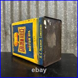 Golden Fleece CinemaScope 1 Gallon Vintage Australian Motor Oil Tin