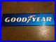 Good Year Tires 2 sided Metal Sign Oil Gas Station Credit Card Vintage Original