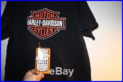 HARLEY DAVIDSON Vintage 1950's Chain Saver Oil Tin Can Orig. PLUS bonus T shirt