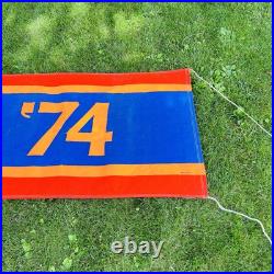 HUGE Vintage 1970's It's BUICK For'74 Gas Oil Sign Cloth Canvas Banner 19.5 HUGE Vintage 1970's It's BUICK For'74 Gas Oil Sign Cloth Canvas Banner 19.5