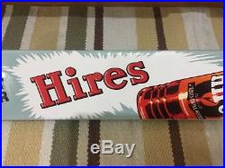 Hires Door Push Porcelain Sign Soda Root Beer Country Decor Vintage Gas Oil