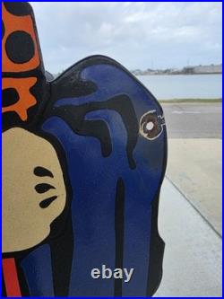 Huge Vintage Dependable Used Cars Porcelain Sign Gas Auto Sales 30 X 21.5