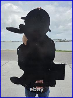 Huge Vintage Dependable Used Cars Porcelain Sign Gas Auto Sales 30 X 21.5