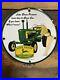 John Deere Vintage Porcelain Tractor Sign Farming 10 Advertising Plaque Gas Oil