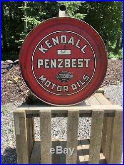 Kendall Penzbest Motor Oil 5 Gallon Rocker Can Original Vintage Antique