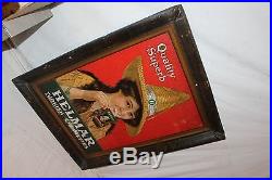 Large Rare Vintage c. 1910 Helmar Cigarettes Tobacco Gas Oil 28 Metal Sign