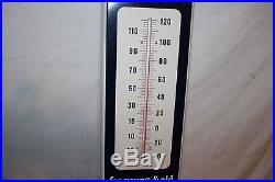 Large Vintage 1950's Ex-Lax Medicine Drug Gas Oil 39 Metal Thermometer Sign