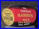 Large Vintage Harris Oil & Greases Sold Here Porcelain Barrel Sign 27 X 16.5