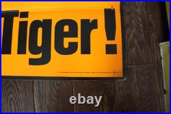 Large Vintage Humble Oil Esso Tiger Advertising Sign Lentcular Winking Eye Rare