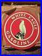 MAKE OFFER! Vintage MCA White Eagle Gasoline Tin Sign Oil NOS WithWax Paper