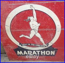 Marathon, The Ohio Oil Company Metal Sign, 35 1/2 X 23 1/2, Vintage