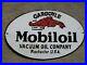 Mobil Oil Gargoyle vintage porcelain sign