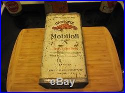 Mobiloil A Gargoyle Vacuum oil company vintage oil can