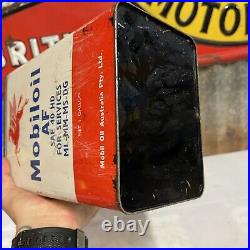 Mobiloil AF Vacuum 1 Gallon Vintage Mobil Oil Tin