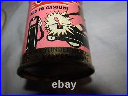 Motor Oil Tin Can Profusely Graphic Garage Art, Petroliana 1950's Dri Powr
