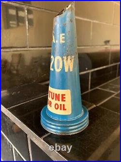NEPTUNE MOTOR OIL Genuine Vintage Tin Oil Bottle Top Pourer