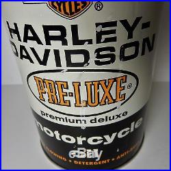 Nice Full Vintage Harley Davidson Pre-luxe Motorcycle 1 Qt Motor Oil Can