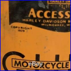 OLD VINTAGE 1929 1948 RARE HARLEY DAVIDSON GUNK OIL CAN 1 Pint MOTORCYCLE