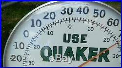 ORIGINAL Vintage Quaker State Motor Oil 12 Thermometer Excellent Condition
