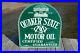 Old Style Quaker State Motor Oil & Gas 2-sided Vintage Type Steel Sign USA Made