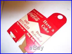 Original 1950 s- 1940 s Vintage Accessory auto Coca-Cola bottle holder gas oil