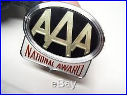 Original 1950s AAA auto emblem nos oil gas badge GM Ford Chevy Dodge vintage