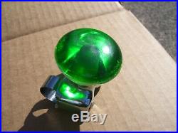 Original 1960' s nos green Vintage Rat Hot rod Steering wheel knob gas oil grip