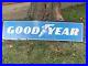 Original GOODYEAR 48 Metal Sign Double Sided Tire Shop Sign Oil Gas Vintage