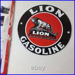 Original Gasoline Magazine for Porcelain Signs Lion Sign Sunoco Gas Station Ad