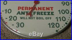 Original Vintage Cities Service Advertising Thermometer Sign Gas Oil and Garage
