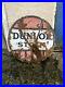 Original Vintage Enamel Sign Dunlop Stock Motoring/ Oil Interest 30 Inches