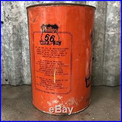Phillips 66 Five Quart Oil Can Metal Vintage Bartlesville OK Vintage