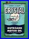 RARE VINTAGE 1 Qt CRYSTAL OUTBOARD MOTOR OIL CAN Great Gift! Antique NR