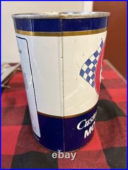 RARE VINTAGE 1960's GENUINE RED RAM MOTOR OIL CAN FULL IMPERIAL QUART VGC 6.5