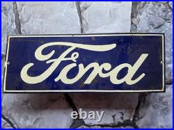 RARE VINTAGE FORD PORCELAIN SIGN Apx 12×6