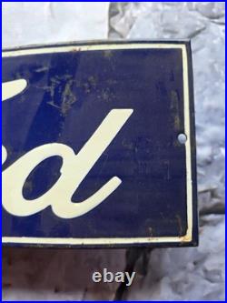 RARE VINTAGE FORD PORCELAIN SIGN Apx 12×6