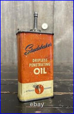 RARE Vintage 4 Oz Studerbaker Car Auto Oiler Dripless Penetrating Oil HOLY GRAIL