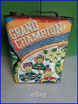 RARE Vintage Grand Champion 2-Gallon Special Motor Oil Can SAE 30