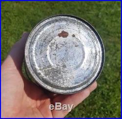 RARE Vintage Indian Motorcycle Oil Metal Advertsing Quart Oil Can 1940's