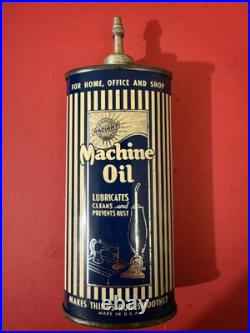 RARE Vintage RADIANT Machine Oil Lead Top Handy Oiler Tin Can RARE Vintage RADIANT Machine Oil Lead Top Handy Oiler Tin Can