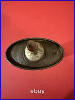 RARE Vintage RADIANT Machine Oil Lead Top Handy Oiler Tin Can